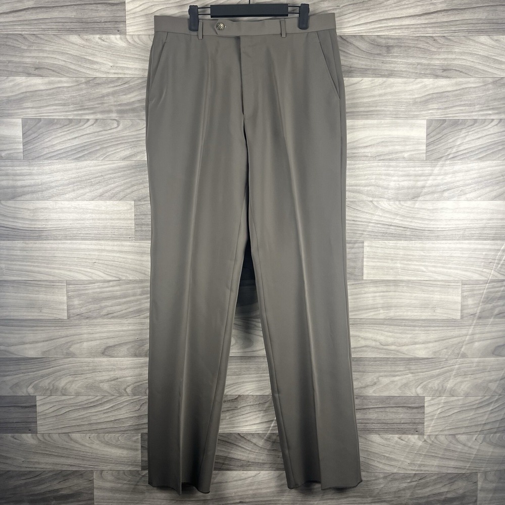 BlackBerrys Dress Pants Mens Size 36 ‎ Brown/Grey/Green Olive Business Formal